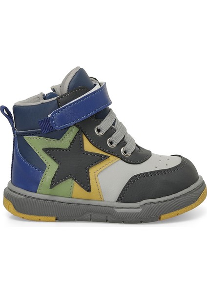 STOR.B4PR Gri Erkek Çocuk High Sneaker