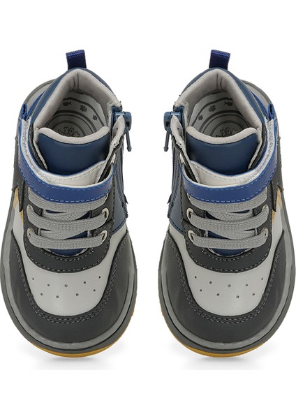 STOR.B4PR Gri Erkek Çocuk High Sneaker