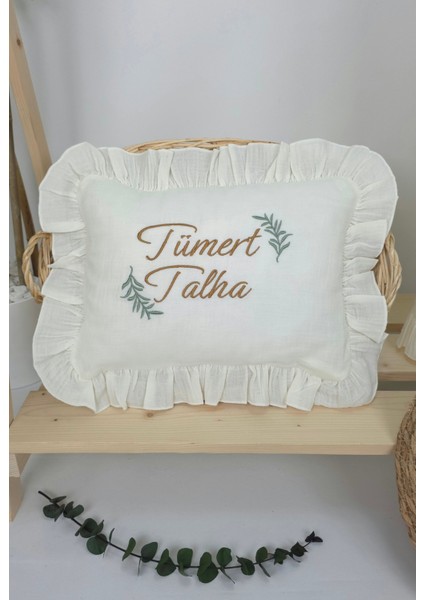 Müslin Yeni Doğan 4katlı Organik %100PAMUK Kişiye Özgü Nakışlı Hastane Çıkış Seti(Iki Dallı Model-2) fiyatları