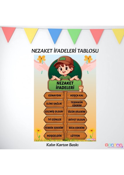 Nezaket Ifadeleri Tablosu modelleri