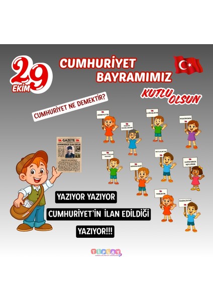 Cumhuriyet Ilan Edildi Panosu