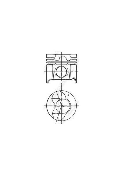 Motor Piston Segman 0.50 82.70 Laguna 95>01 Megane I 96>03 2.0 F3R