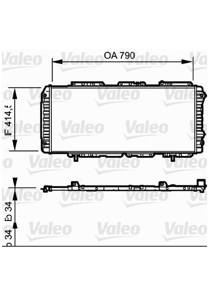 731611 - Radyatör Boxer-Ducato-Jumper 97-02 1.9d-2.5d-2.8hdı Ac Mek 790×415X34