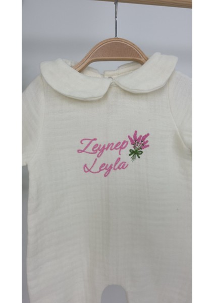 Müslin Yeni Doğan 4katlı Organik %100PAMUK Kişiye Özgü Nakışlı Hastane Çıkış Seti (Lavanta Model-2) fırsatları