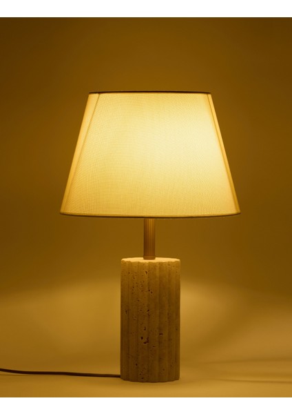 Astra Kumaş Şapkalı Traverten Abajur modelleri