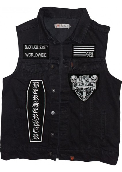 Black Label Society Siyah Kot Yelek fiyatları