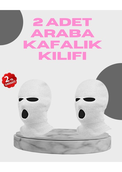 Araba Koltuk Başlığı Kılıfı 2’li Set Polyester Komik Tasarım