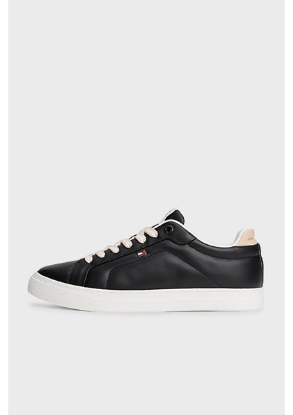 Logolu Deri Sneaker Ayakkabı Bayan Ayakkabı FW0FW08815 Bds fiyatları