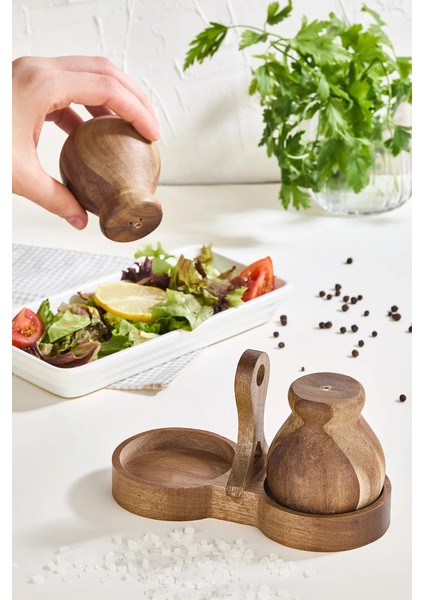 Akasya Ahşap Tuzluk & Biberlik Seti fiyatları