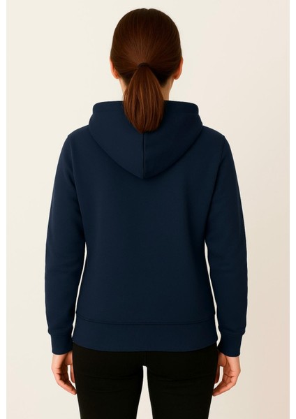 Kadın Lacivert Kapüşonlu SWEATSHIRT-W1108-K modelleri
