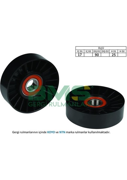 Alternatör Gergi Rulmanı Astra F-G 2.0dtı-Vecrta B-C2.0dtı-2.2dcı-Zafıra-Sıgnum-Omega B