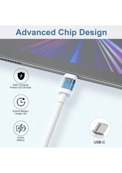 Iphone 15/16/17/plus/air/pro/pro Max Ile Uyumlu 20W Adaptör + Type-C Şar Kablosu Seti