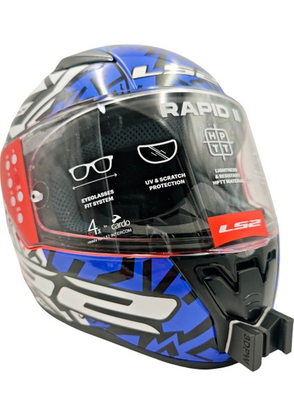 Ls2 Rapid 1 / 2 Kask hariç sadece aksiyon kamera çene aparatı chin mount
