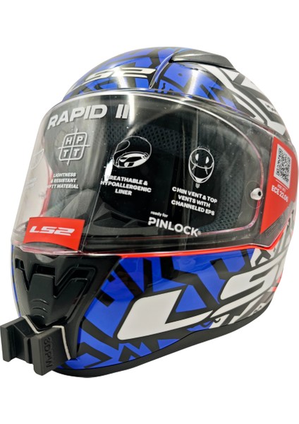 Ls2 Rapid 1 / 2 Kask hariç sadece aksiyon kamera çene aparatı chin mount