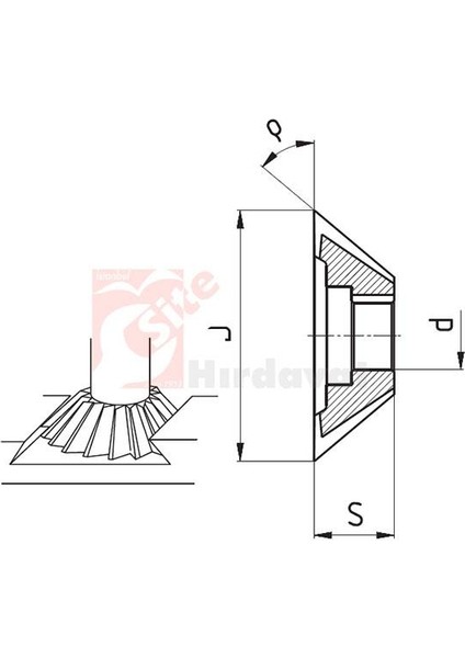 Zps-Fn Konik Alın Freze 60° 125MM Dın 842 fiyatları
