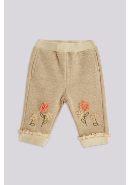 Bg Store Kız Bebek Bej Eşofman Altı