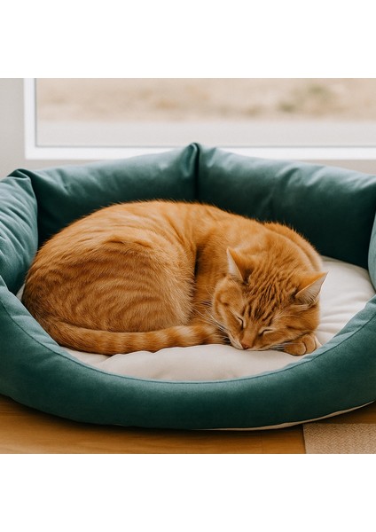 Boncuk Elyaf Dolgulu, Yıkanabilir Kedi Köpek Yatağı modelleri