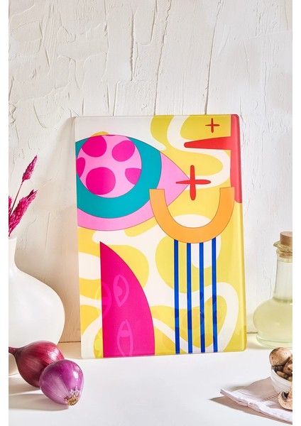 Meloni Cam Kesme Tahtası - 25X35 - Isıya Dayanıklı Kırılmaz Kesme Tahtası