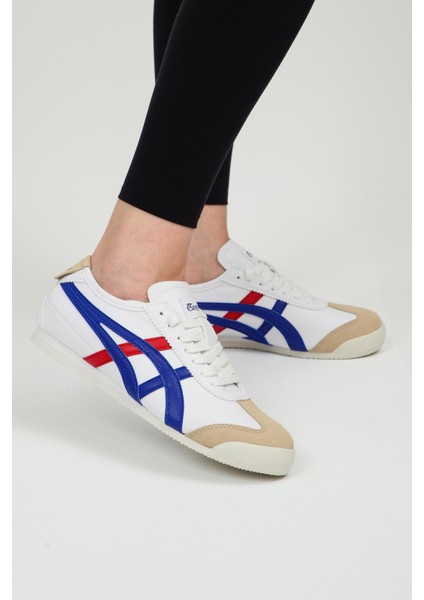 E-2013-2052 Beyaz Mavi Kırmızı Unisex Sneaker Spor Ayakkabı