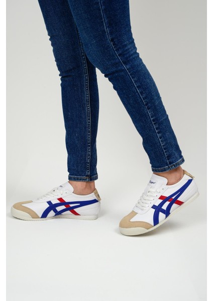 E-2013-2052 Beyaz Mavi Kırmızı Unisex Sneaker Spor Ayakkabı modelleri