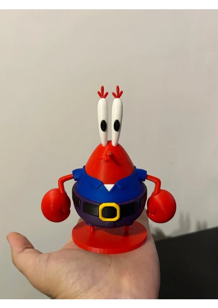 mr. Krab Dekoratif Yengeç Figür – Renkli Masa Üstü Biblo fiyatları