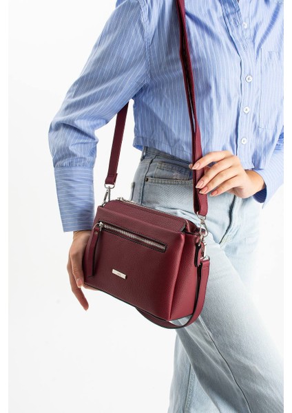 , Çok Gözlü , bordo bayan Omuz ve Çapraz Çantası fiyatları