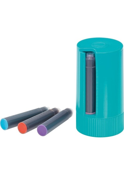 - WizDesign 10000002 Klasik Sport Dolmakalem Beyaz M Uç + Kartuş Kutusu 8'li Karışık Renk + Klips Hediyeli