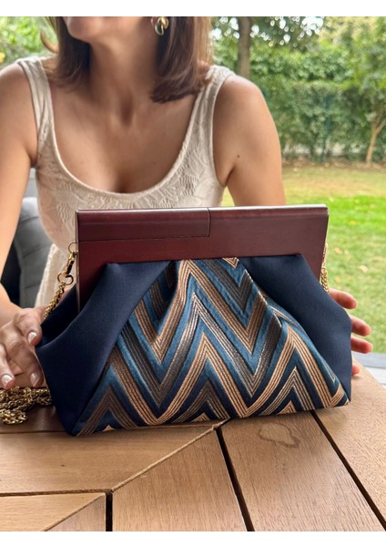 Patchwork, Zincirli, Ahşap Burslu Çanta, Clutch, El Çantası, Kol Çantası, Omuz Çantası indirimleri