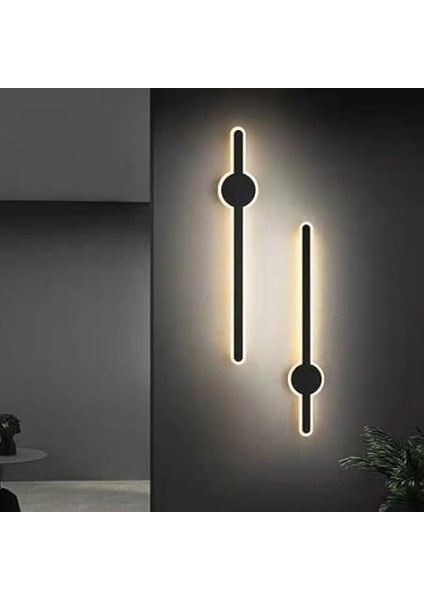 ✨ Modern 70 cm Pilli LED Aplik – Tak Çalıştır Dekoratif Işık