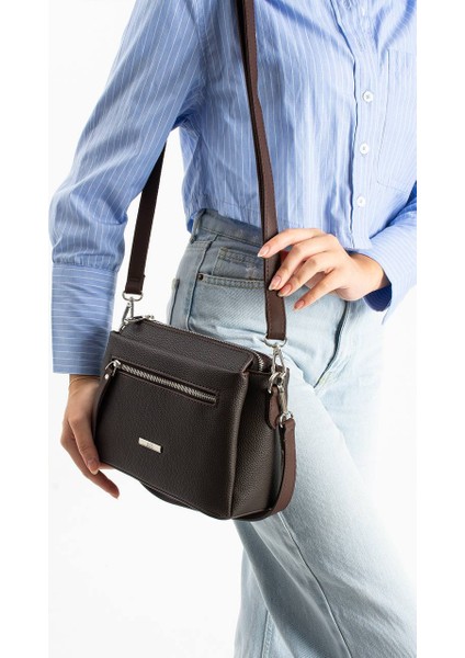 , Çok Gözlü , kahverengi bayan Omuz ve Çapraz Çantası modelleri