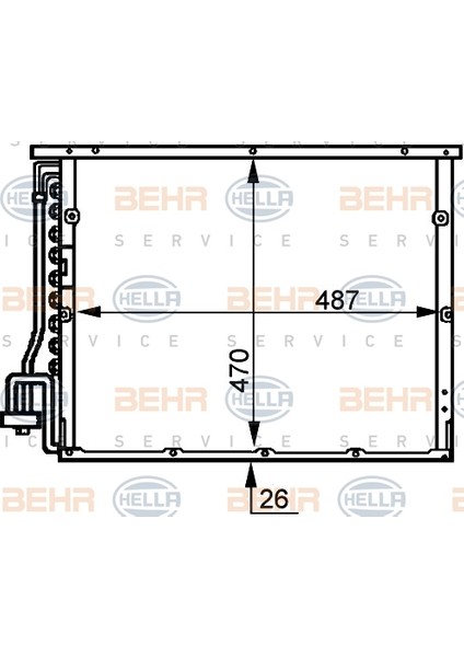 Klıma Radyatoru Bmw M40 M41 M42 M43 M44 M50 M52 E36 S54 M54 Z3