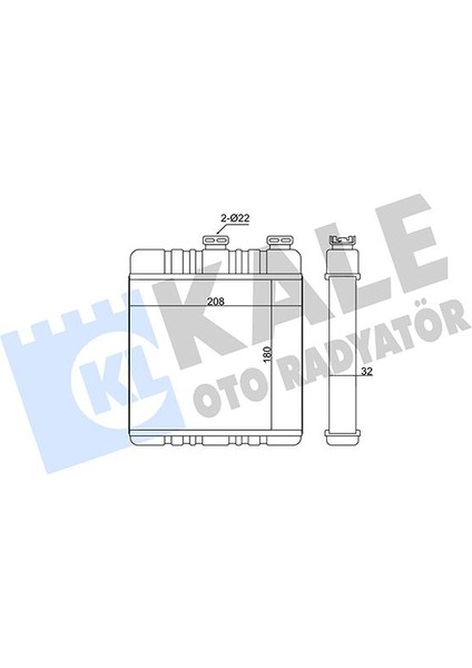 Kalorifer Radyatörü Astra G-Zafıra 206X180X32