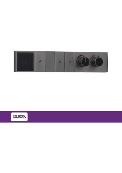 Royal Ankastre ve Termostatik Bataryalı Duş Seti Gun Gray D.059 fırsatları