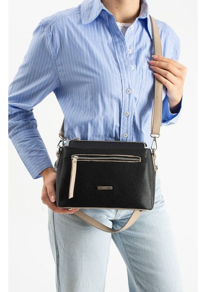 , Çok Gözlü , açık vizon siyah bayan Omuz ve Çapraz Çantası modelleri