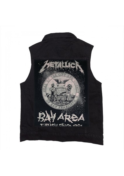 Metallica By Area Siyah Kot Yelek