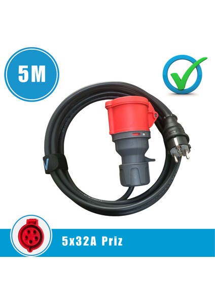 22kW Elektrikli Araç Şarj Cihazı için 5 Metre Monofaze Fişli Dönüştürücü Adaptör fiyatları