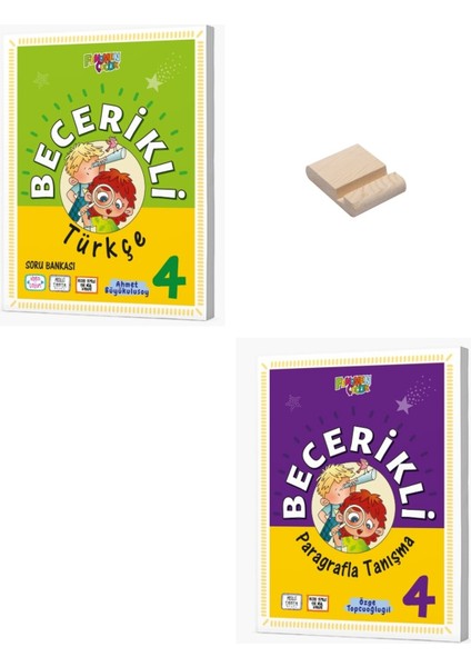 4. Sınıf Becerikli Türkçe ve Paragrafla Soru Bankası + Telefon Standı
