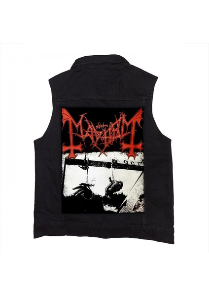 Mayhem Deathcrush Siyah Kot Yelek
