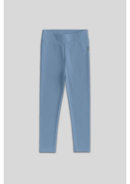 Mint Yeşili Yüksek Bel Dar Paça Kız Çocuk Tayt - 75047