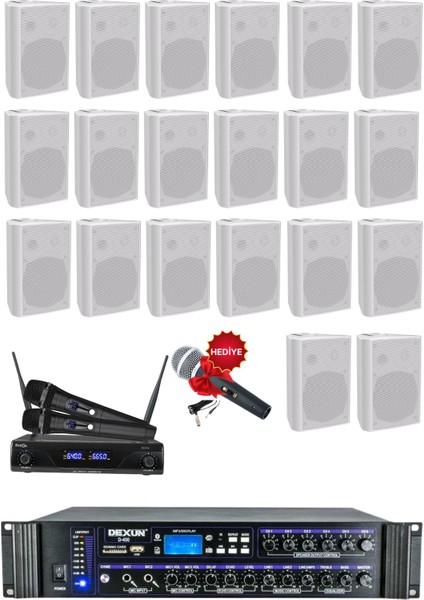 Drt-6 Sütun Hoparlör Mağaza Dükkan Kafe Seslendirme ve Okul Anons Sistemi