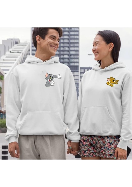 14 Şubat Sevgililer Günü Couple Çift Baskılı Rahat Kalıp Sweatshirt fiyatları