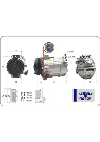 Klima Kompresörü Fıat Ducato 06>19 2.3d Mtj