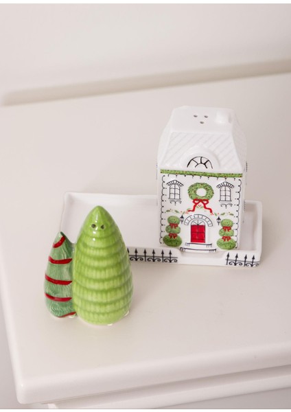 Yılbaşı Temalı Tuzluk Biberlik 3 Parça modelleri