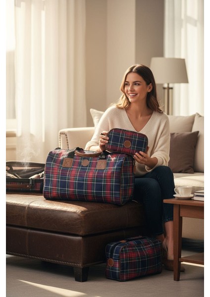 Seyahat Çantası Bavul Seti 4 Adetli Çanta Seti Su Geçirmez