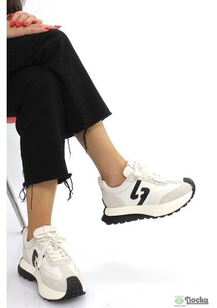 Lufıan Kadın Hakiki Deri Kalın Taban Mevsimlik Sneaker Spor Ayakkabı L5ZY/S30032 fiyatları