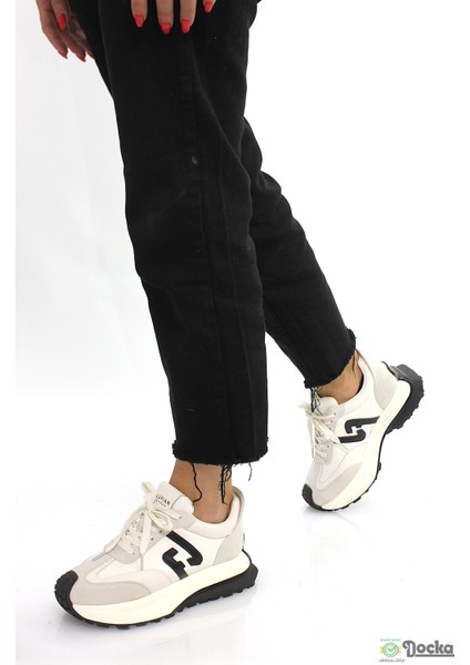 Lufıan Kadın Hakiki Deri Kalın Taban Mevsimlik Sneaker Spor Ayakkabı L5ZY/S30032
