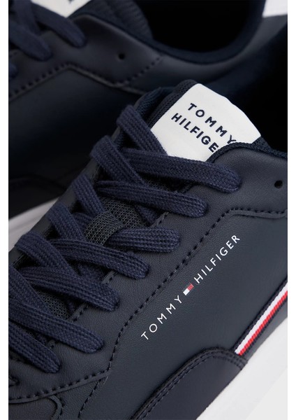 Logolu Deri Sneaker Ayakkabı Erkek Ayakkabı FM0FM05631 Dw5