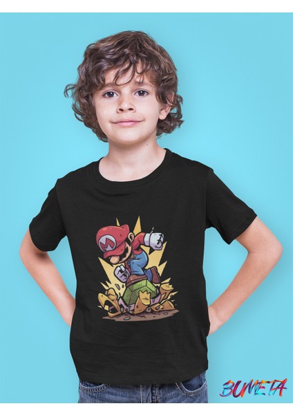 Super Mario Game Ateri Winner Çocuk Tişört T-Shirt