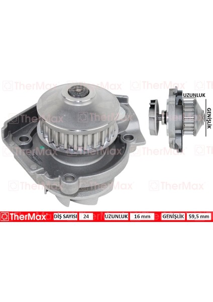 Su Pompası Fıat Albea 03 07 Doblo 01 10 Palıo 96 05 Panda 03 Punto 99 09 Sıena 97 02 Lancıa Y Ypsılon 96 6 1.1 1.2 1.4 16V