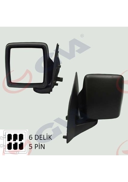 1090836 - Dış Dikiz Aynası Sol Combo C 01 Elektrikli Isıtmalı Konveks 5 Fiş VM-965EHL